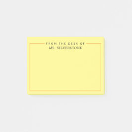 Speciaal leraar uit de bureau van post-it® notes