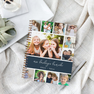 Speciaal leraar voor fotocollage notitieboek