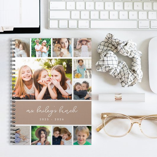 Speciaal leraar voor fotocollage notitieboek