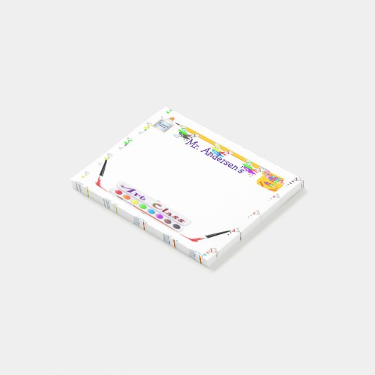 Speciaal leraren Kunstklasse Post-it® notes (Schuin)