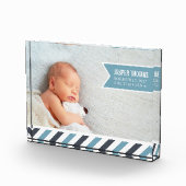 Speciaal leveringsblauw | Baby geboortelasta's en Fotoblokken (Rechts)