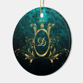 Speciaal Lijst van Luxury Damask Keramisch Ornament (Links)