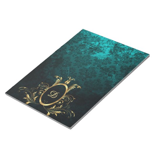 Speciaal Lijst van Luxury Damask Notitieblok (Schuin)