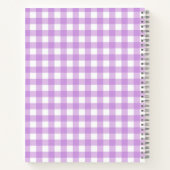 Speciaal Lila Gingham Pset Pattern Recipe Notitieboek (Achterkant)