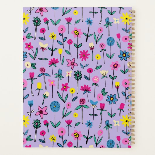 Speciaal Lila ventilatorpatroon Planner (Achterkant)