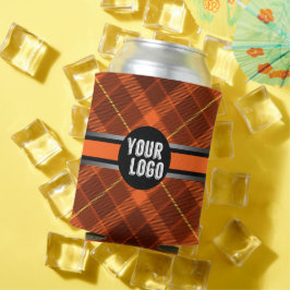 Speciaal Logo Oranje Pattern Modern Branded Blikjeskoeler