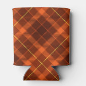 Speciaal Logo Oranje Pattern Modern Branded Blikjeskoeler (Achterkant)