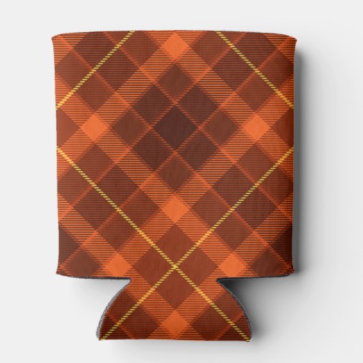 Speciaal Logo Oranje Pattern Modern Branded Blikjeskoeler (Achterkant)