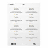 Speciaal Logo Social Media White Shipping Etiket (Full Sheet)