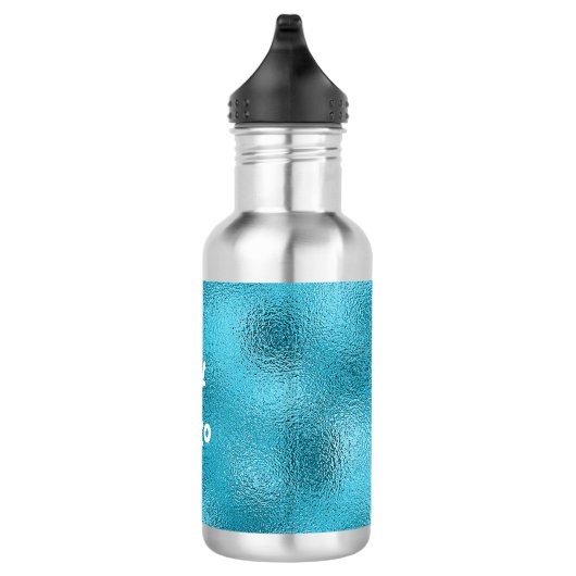 Speciaal logo van een blauw metaalbedrijf waterfles  (Rechts)