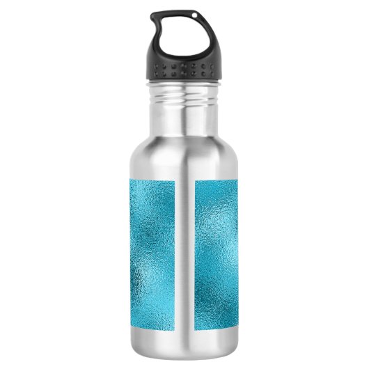 Speciaal logo van een blauw metaalbedrijf waterfles  (Achterkant)