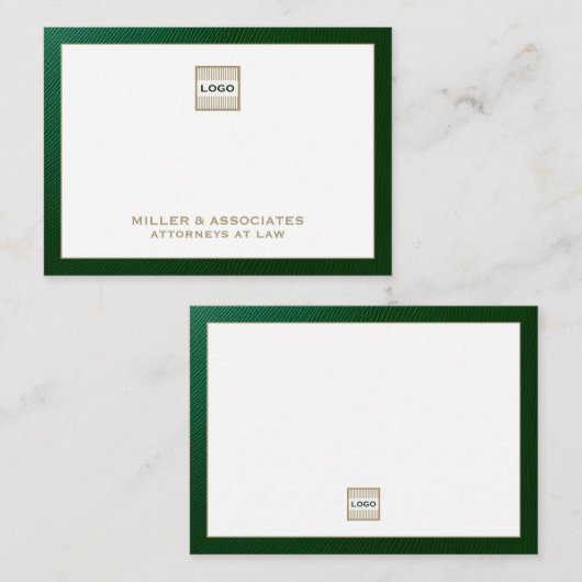 Speciaal Logo van Luxury Company Notitiekaartje (Voorkant / Achterkant)