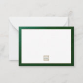 Speciaal Logo van Luxury Company Notitiekaartje (Achterkant)