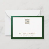 Speciaal Logo van Luxury Company Notitiekaartje (Voorkant)