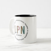 Speciaal LPN-gelicentieerde praktijkverpleegkundig Tweekleurige Koffiemok (Voorkant links)
