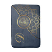 Speciaal Luxe Gold Mandala Art Blue Badmat (Voorkant Verticaal)