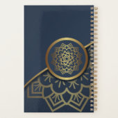 Speciaal Luxe Gold Mandala Art Blue Planner (Achterkant)