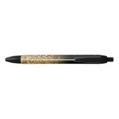 Speciaal Luxury Gold Glitter Ombre Zwarte Inkt Pen (Achterkant)