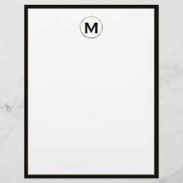Speciaal Luxury Monogram Initiaal Letterhead Briefhoofd
