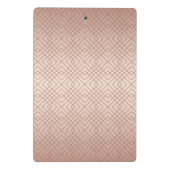 Speciaal Luxury Roos Gold Mini Klembord (Achterkant)