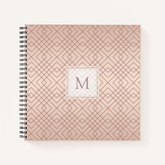 Speciaal Luxury Roos Gold Notitieboek (Voorkant)