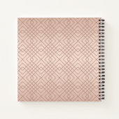 Speciaal Luxury Roos Gold Notitieboek (Achterkant)