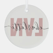 Speciaal LVN-gelicentieerd grafisch verpleegster Glas Ornament (Achterkant)