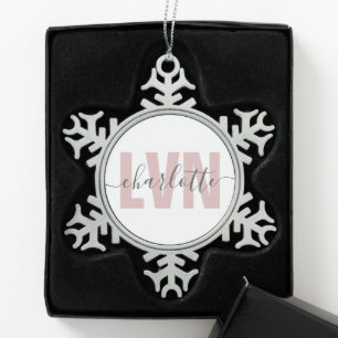 Speciaal LVN-gelicentieerd grafisch verpleegster Tin Sneeuwvlok Ornament