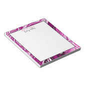 Speciaal magenta en roze lichtvochtige kunst notitieblok (Schuin)