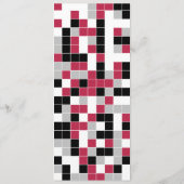 Speciaal magenta rood geometrisch Bladwijzer (Achterkant)