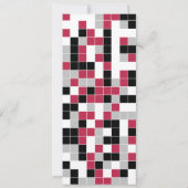 Speciaal magenta rood geometrisch Bladwijzer (Achterkant)