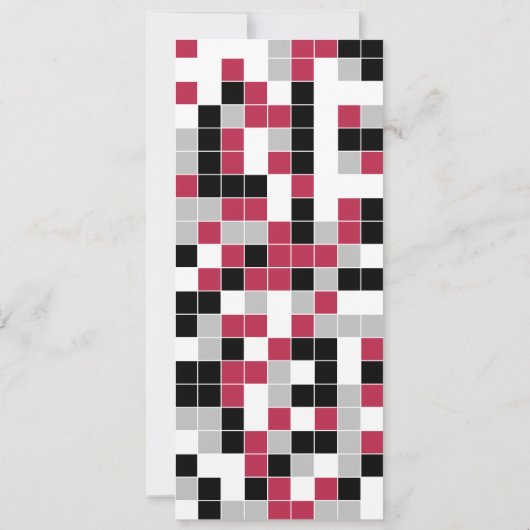 Speciaal magenta rood geometrisch Bladwijzer (Achterkant)