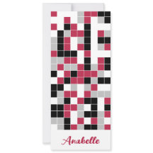 Speciaal magenta rood geometrisch Bladwijzer