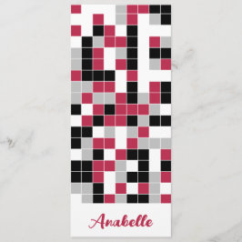 Speciaal magenta rood geometrisch Bladwijzer