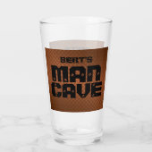 Speciaal Man Cave Copper Diamondplate Glass Glas (Achterkant)