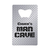 Speciaal Man Cave Diamond Bord Creditkaart Flessenopener (Voorkant)
