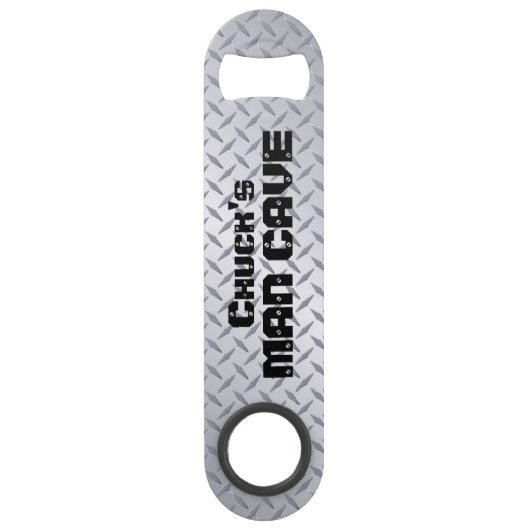 Speciaal Man Cave Diamond Bord Speed Flessenopener (Voorkant)