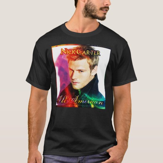 Speciaal Man Land Nick Carter Redeki Tren T-shirt (Voorkant)