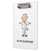 Speciaal mannelijk toetsenbord Afbeelding Verpleeg Klembord (Links)