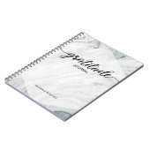 Speciaal Marble Script Gratitude Journal Notitieboek (Linkerzijde)