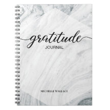 Speciaal Marble Script Gratitude Journal
