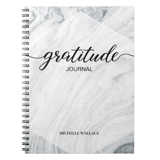 Speciaal Marble Script Gratitude Journal Notitieboek (Voorkant)