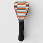 Speciaal maritiem ontwerp - Oranje, blauw grijs Golfheadcover (Voorkant)