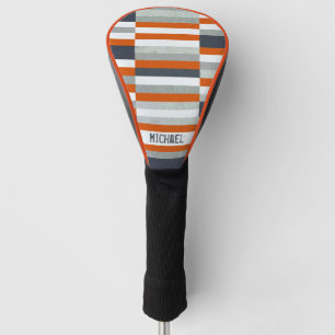 Speciaal maritiem ontwerp - Oranje, blauw grijs Golfheadcover