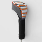 Speciaal maritiem ontwerp - Oranje, blauw grijs Golfheadcover (Schuin)