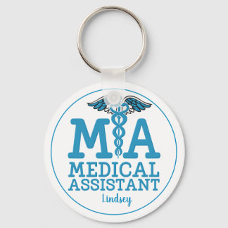 Speciaal medisch assistent blauw Sleutelhanger