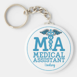 Speciaal medisch assistent blauw Sleutelhanger