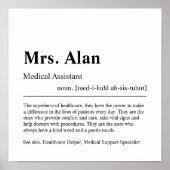 Speciaal medisch assistent Gift Poster (Voorkant)