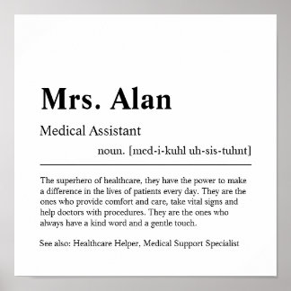 Speciaal medisch assistent Gift Poster