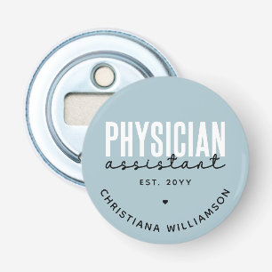 Speciaal medisch assistent PA-Afstuderen Button Flesopener